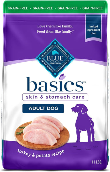Blue Buffalo Basics Skin & Stomach Care Grain-Free Formula Turkey & Potato Recipe Adult Dry Dog Food