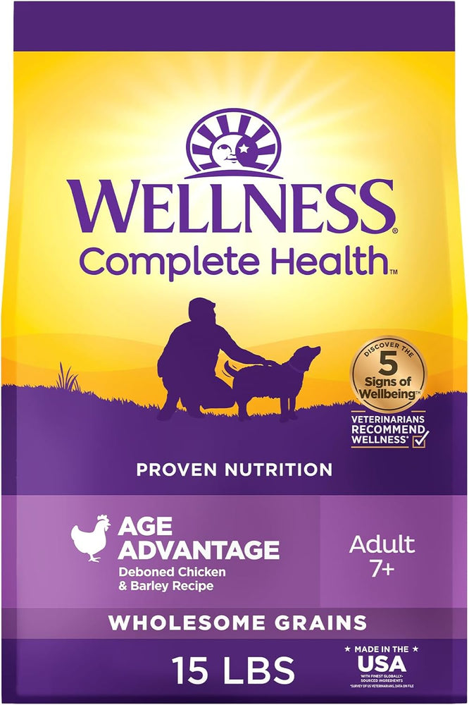 Wellness Complete Health Age Advantage Senior Chicken & Barley Dry Dog Food