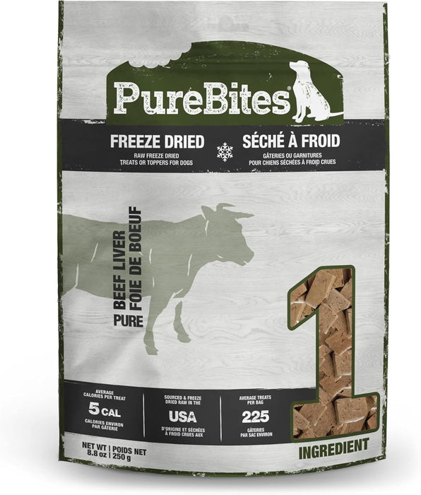 PureBites Mini Trainers RAW Freeze Dried Beef Liver Dog Treats | 16.6 oz