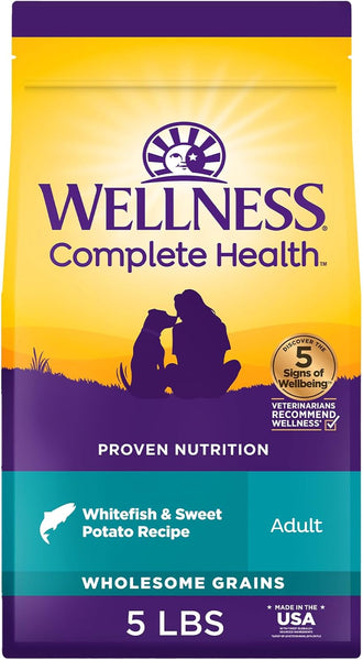 Wellness Complete Health Natural Adult Whitefish and Sweet Potato Recipe Dry Dog Food