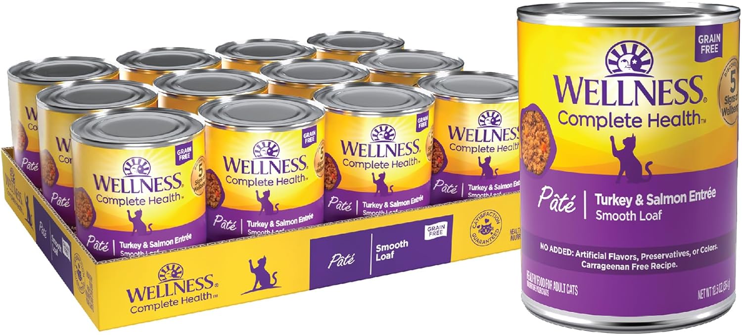 Wellness Complete Health Turkey & Salmon Formula Grain-Free Canned Cat Food