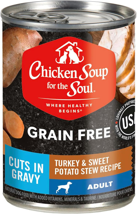 Chicken Soup for the Soul Grain Free Turkey & Sweet Potato Stew Wet Dog Food