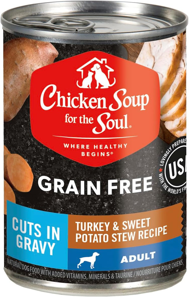 Chicken Soup for the Soul Grain Free Turkey & Sweet Potato Stew Wet Dog Food