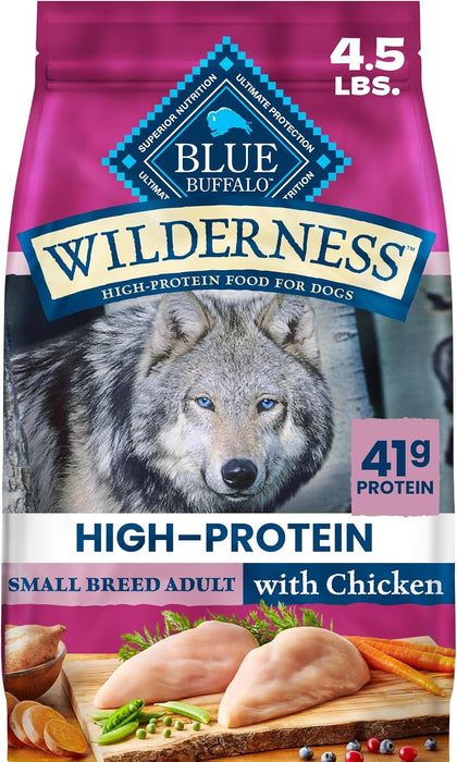 Blue Buffalo Wilderness Grain-Free High Protein Natural Chicken Small Breed Adult Dry Dog Food