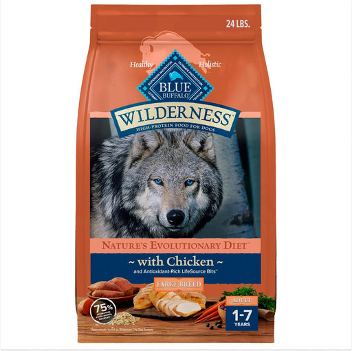 Blue Buffalo Wilderness Large Breed Adult High Protein Natural Chicken & Wholesome Grains Dry Dog Food