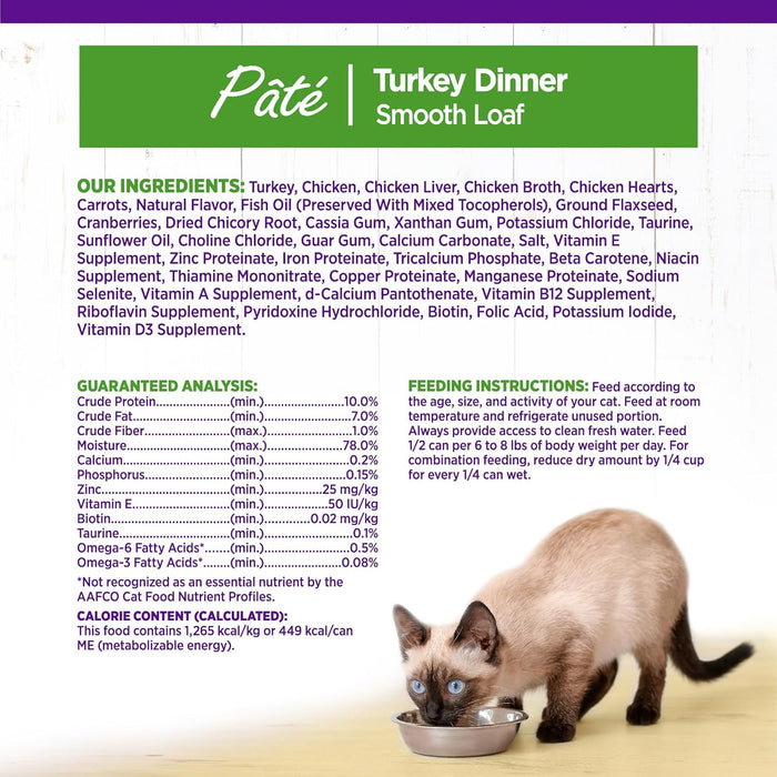 Wellness Complete Health Grain-Free Turkey Pâté Wet Cat Food