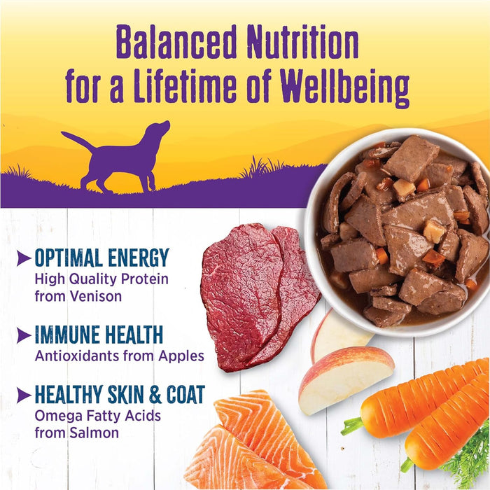 Wellness Grain-Free Natural Venison & Salmon Stew with Potato & Carrots Wet Dog Food