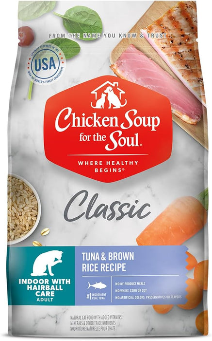 Chicken Soup for the Soul Indoor Recipe with Tuna & Brown Rice Dry Cat Food