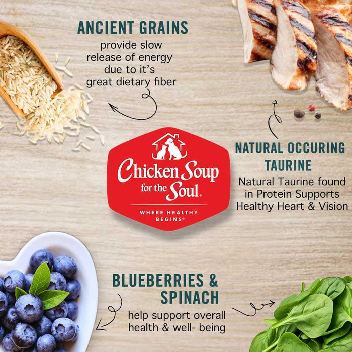 Chicken Soup for the Soul Kitten Recipe with Chicken, Brown Rice & Pea Dry Cat Food