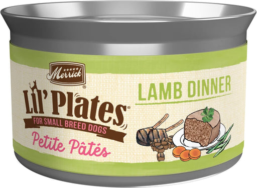 Merrick Lil Plates Petite Pates Adult Grain-Free Lamb Dinner Wet Dog Food 3-oz can, case of 24