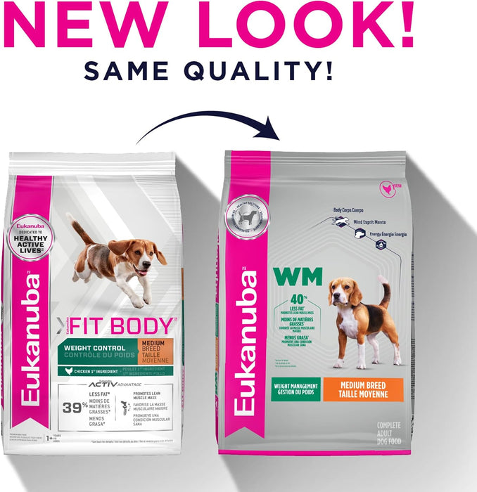 Eukanuba Fit Body Weight Control Medium Breed Dry Dog Food