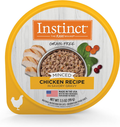 Instinct Minced Real Chicken Recipe in Savory Gravy Grain-Free Minced Wet Cat Food