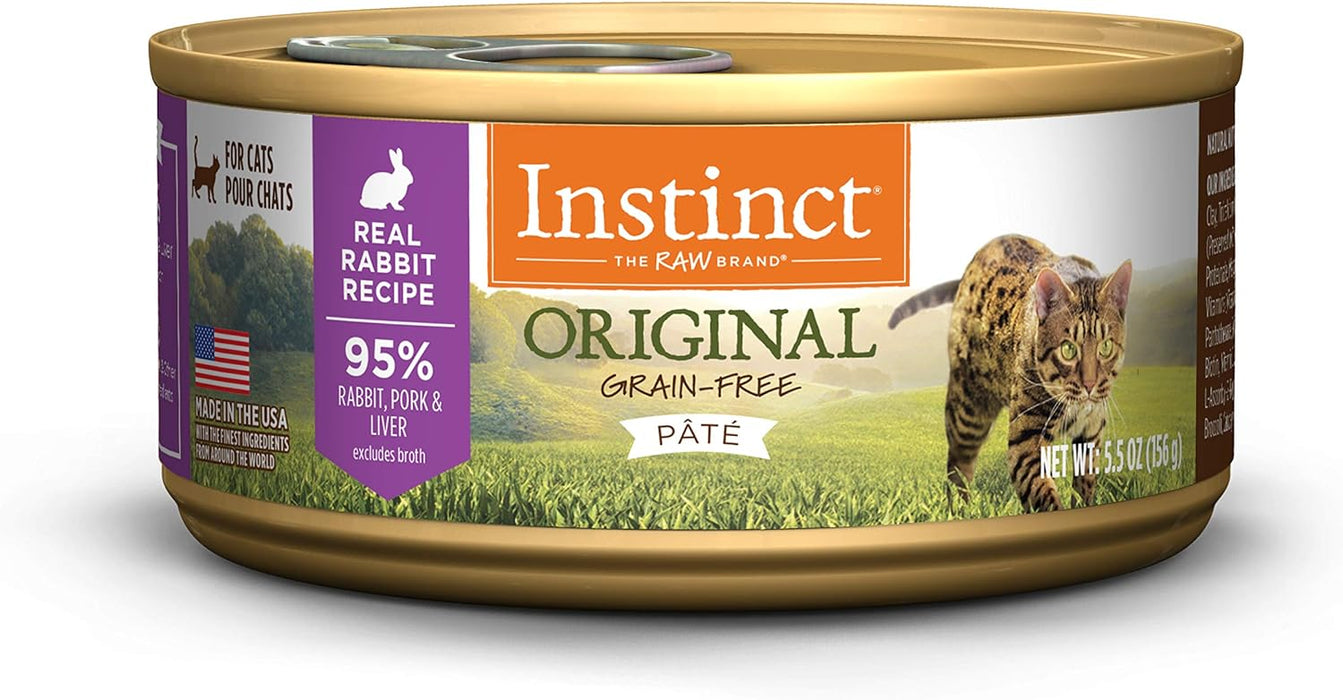 Instinct Original Real Rabbit Recipe Grain-Free Pate Wet Cat Food