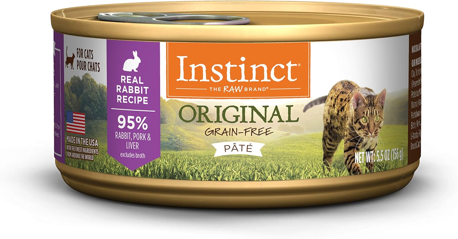 Instinct Original Real Rabbit Recipe Grain-Free Pate Wet Cat Food