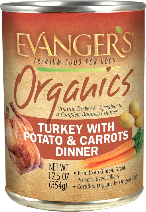 Evanger's Organics Turkey with Potato & Carrots Dinner Grain-Free Canned Dog Food