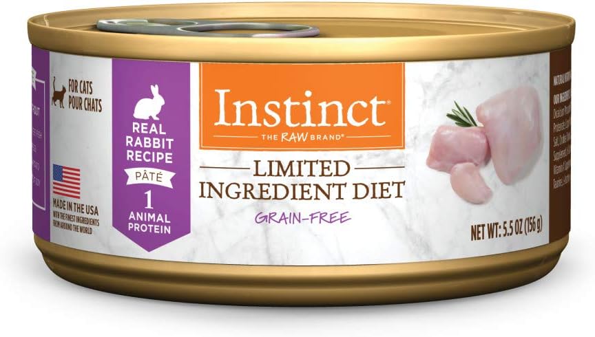 Instinct Limited Ingredient Diet Real Rabbit Recipe Grain-Free Pate Wet Cat Food