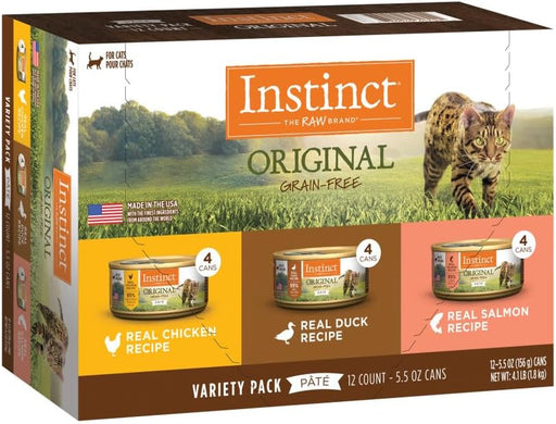 Instinct Original Variety Pack Grain-Free Pate Wet Cat Food