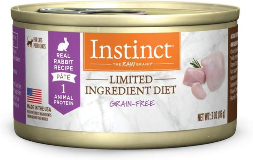 Instinct Limited Ingredient Diet Real Rabbit Recipe Grain-Free Pate Wet Cat Food