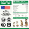 YUMA'S Hemp Calming Chews product facts with ingredients per two soft chews and weight-based daily serving chart