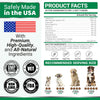 YUMA'S Allergy & Itch Relief product facts with ingredient amounts per two soft chews and weight-based daily serving chart