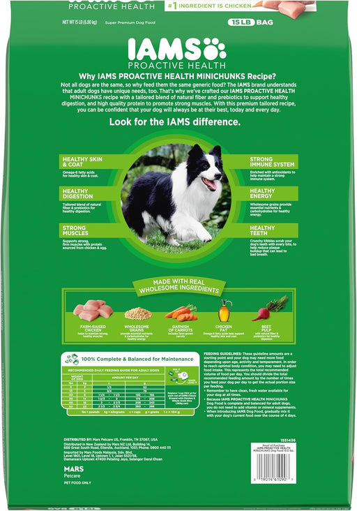 IAMS Proactive Health Minichunks Adult Dry Dog Food with Real Chicken