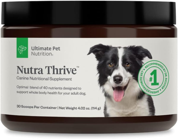 Ultimate Pet Nutrition Nutra Thrive Multivitamin 40-in-1 Powder Supplement for Dogs, 4.02-oz jar
