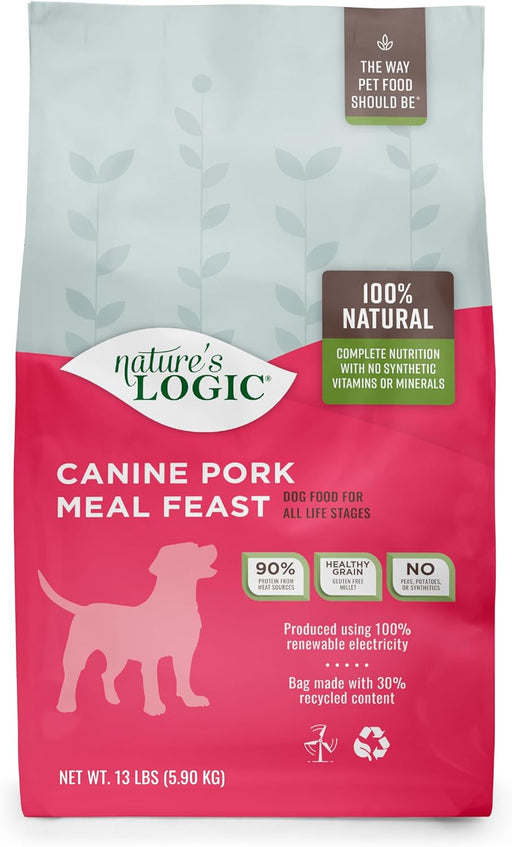 Nature's Logic Canine Pork Meal Feast All Life Stages Dry Dog Food