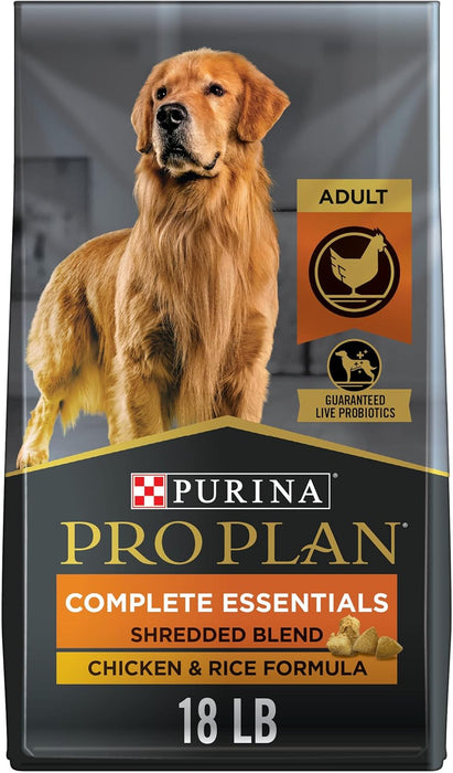 Purina Pro Plan High Protein Shredded Blend Chicken & Rice Formula with Probiotics Dry Dog Food