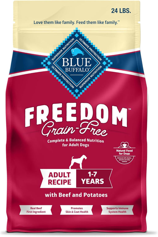 Blue Buffalo Freedom Complete & Balanced Nutrition Adult Grain-Free Beef & Potatoes Dry Dog Food