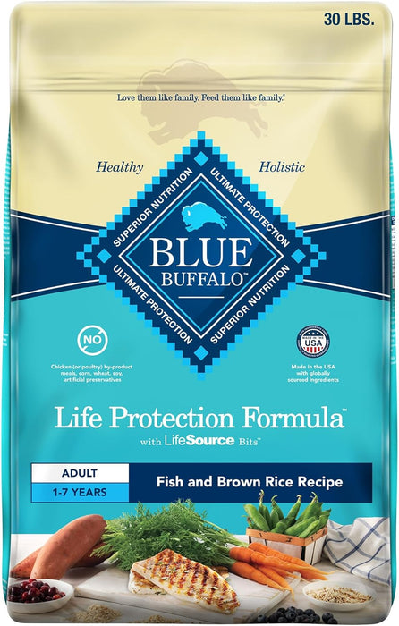 Blue Buffalo Life Protection Formula Adult Fish & Brown Rice Recipe Dry Dog Food