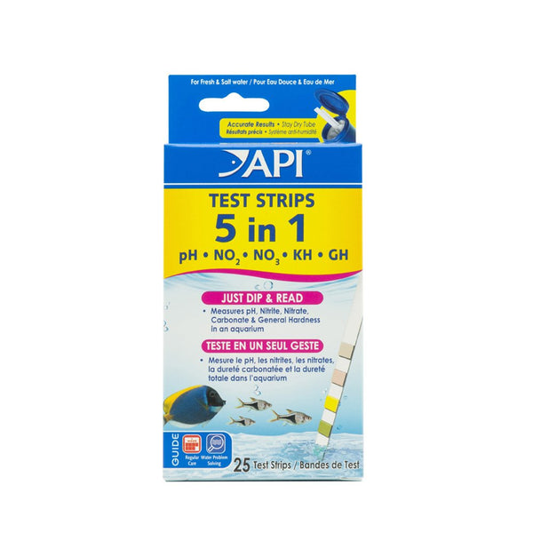 API 5 in 1 Freshwater & Saltwater Aquarium Test Strips