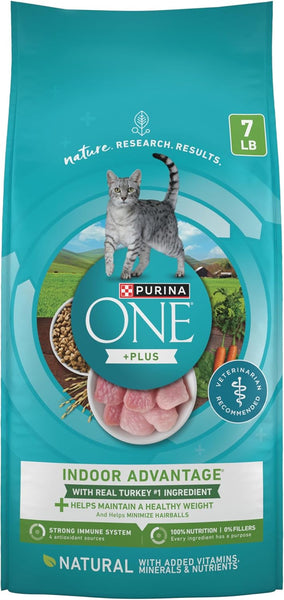 Purina ONE +Plus Indoor Advantage with Real Turkey Weight-Control & Hairball Adult Dry Cat Food