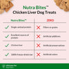 Ultimate Pet Nutrition Nutra Bites Freeze-Dried Raw Chicken Liver Dog Treats, 4-oz bag