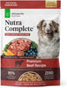 Ultimate Pet Nutrition Nutra Complete Premium Beef Freeze-Dried Raw Dog Food.