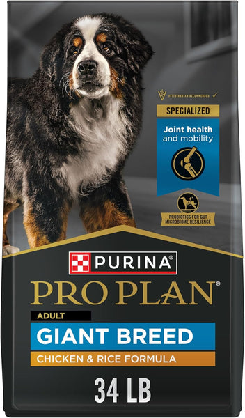 Purina Pro Plan Adult Giant Breed Formula Dry Dog Food, 34-lb bag