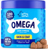 Active Chews Premium Omega Skin & Coat Pure Fish Oil Dog Supplement, 120 count