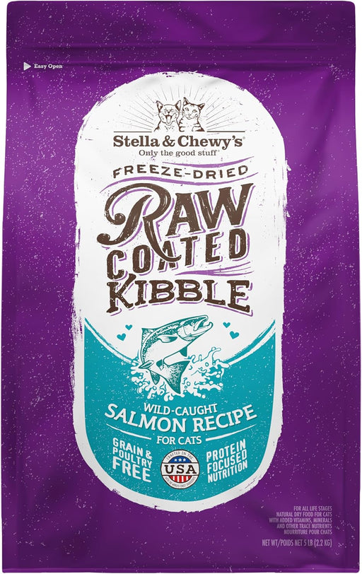 Stella & Chewy's Wild Caught Salmon Flavored Raw Coated Dry Cat Food