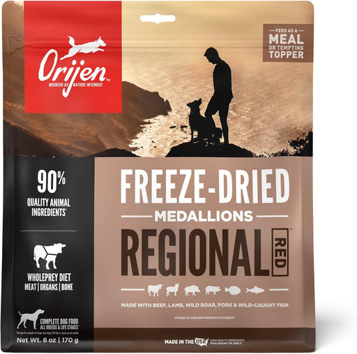 ORIJEN Regional Red Grain-Free Freeze-Dried Dog Food & Topper