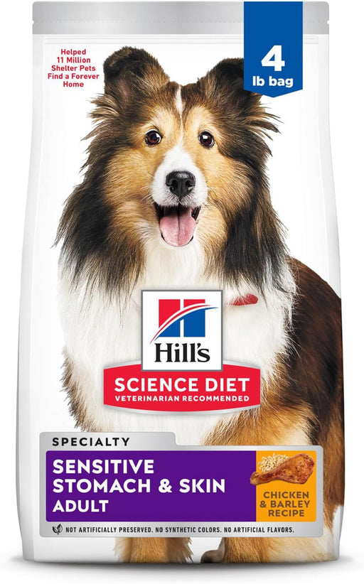 Hill's Science Diet Sensitive Stomach & Skin, Adult 1-6, Stomach & Skin Sensitivity Support, Dry Dog Food, Chicken Recipe