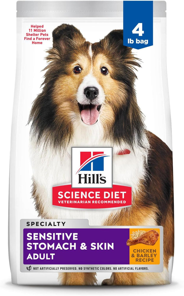 Hill's Science Diet Sensitive Stomach & Skin, Adult 1-6, Stomach & Skin Sensitivity Support, Dry Dog Food, Chicken Recipe