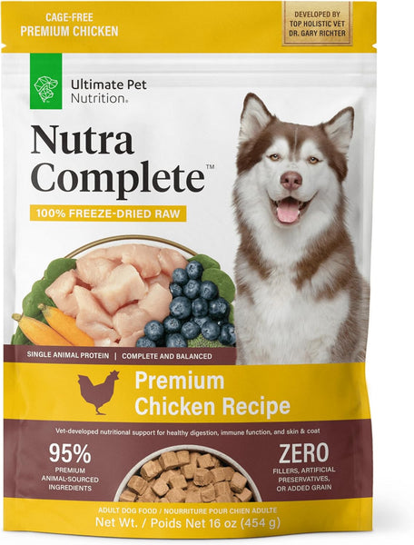 Ultimate Pet Nutrition Nutra Complete Premium Chicken Freeze-Dried Raw Dog Food