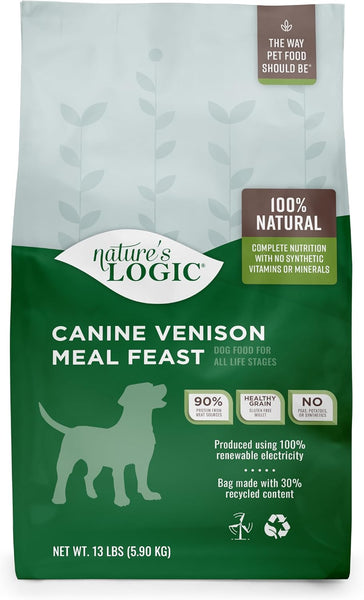 Nature's Logic Canine Venison Meal Feast All Life Stages Dry Dog Food