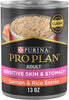 Purina Pro Plan Sensitive Skin & Stomach Wet Dog Food Pate Salmon & Rice Entree, 13-oz can, case of 12