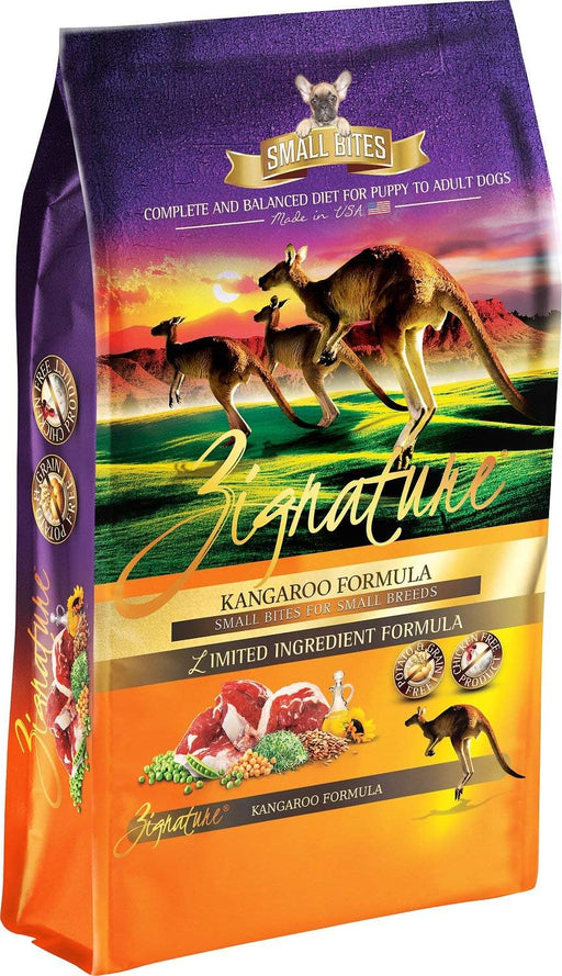 Zignature Kangaroo Formula Small Bites Dry Dog Food