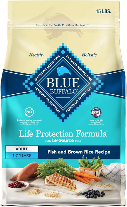 Blue Buffalo Life Protection Formula Adult Fish & Brown Rice Recipe Dry Dog Food