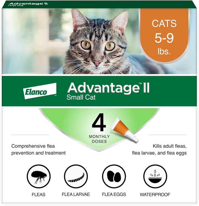 Advantage II Flea Spot Treatment for Cats, 5-9 lbs