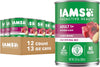 Iams ProActive Health Classic Ground with Beef & Whole Grain Rice Adult Canned Wet Dog Food, 13-oz can, case of 12