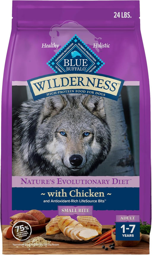 Blue Buffalo Wilderness Chicken Recipe High-Protein Small Breed Adult Dry Dog Food