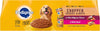 Pedigree Chopped Ground Dinner Filet Mignon Flavor & Beef Adult Canned Wet Dog Food Variety Pack, 13.2-oz, case of 12
