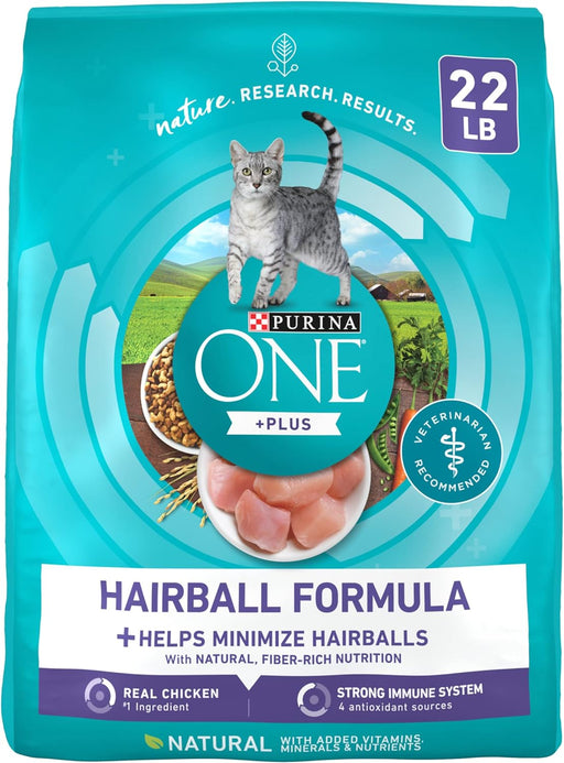 Purina ONE +Plus Hairball Formula Natural Adult Dry Cat Food